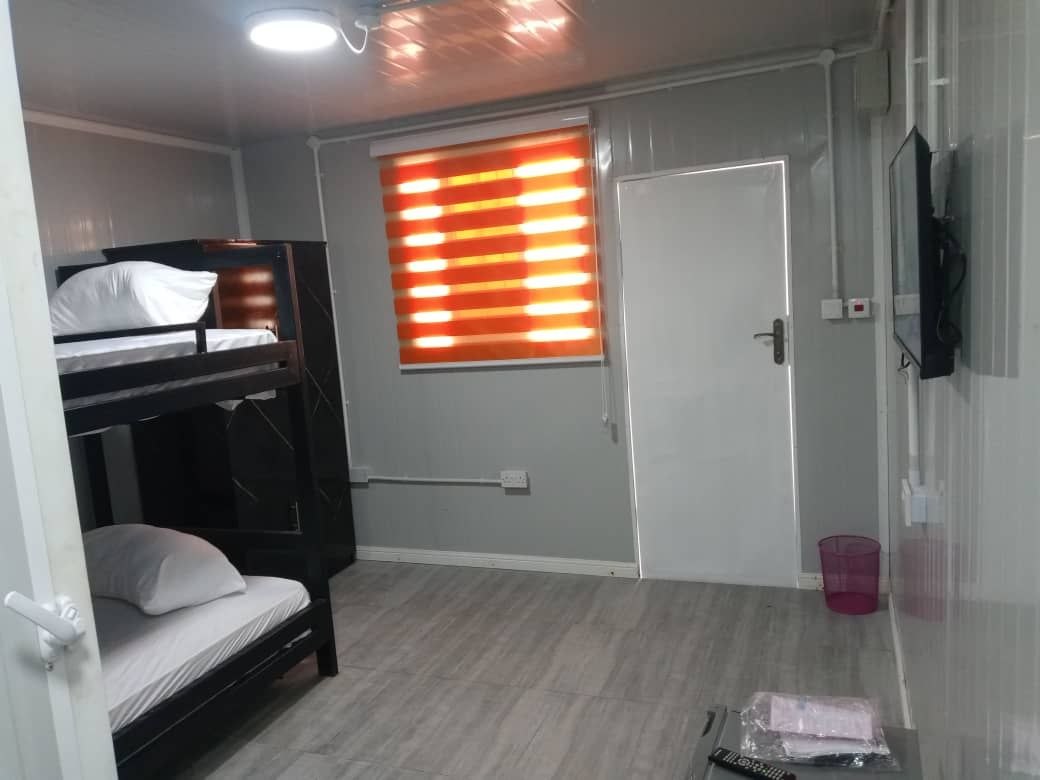 Double-occupancy interior with wardrobes and residential finish