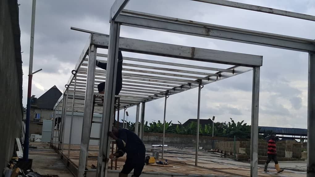 Completed mobile unit with clean panel integration