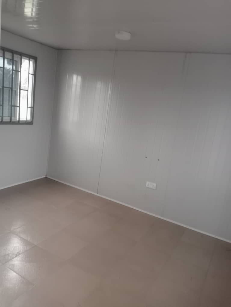 Completed portacabin unit with professional exterior finish